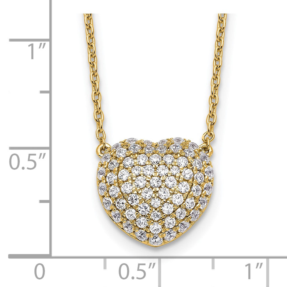 True Origin Lab Grown Diamond VS+ F+ Complete 18 in Heart Necklace