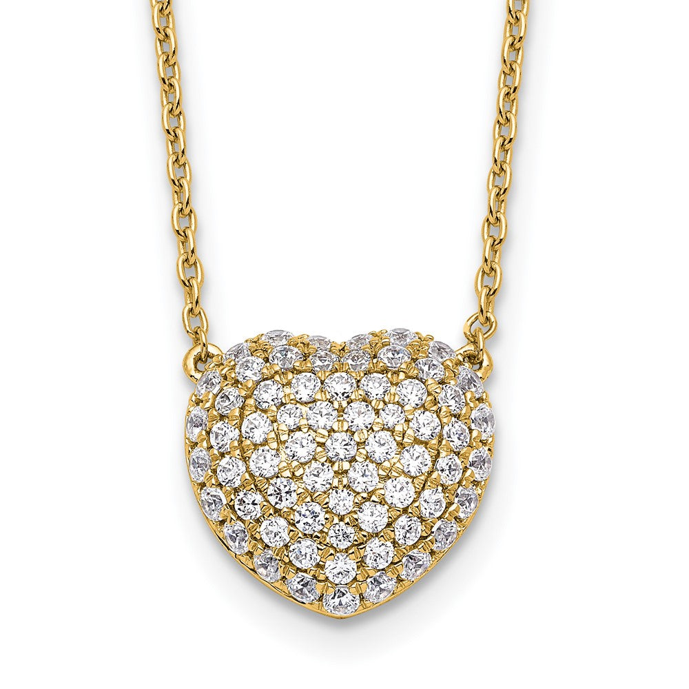True Origin Lab Grown Diamond VS+ F+ Complete 18 in Heart Necklace