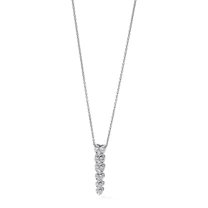 True Origin Lab Grown Diamond VS+ F+ Complete 18 in Hearts Pendant Necklace