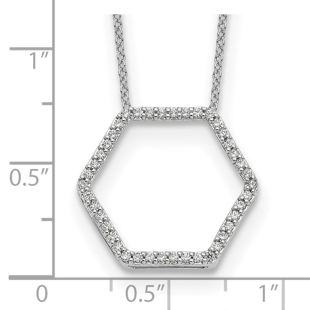 True Origin Lab Grown Diamond VS+ F+ 18 in Complete Hexagon Necklace
