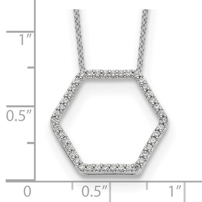 True Origin Lab Grown Diamond VS+ F+ 18 in Complete Hexagon Necklace