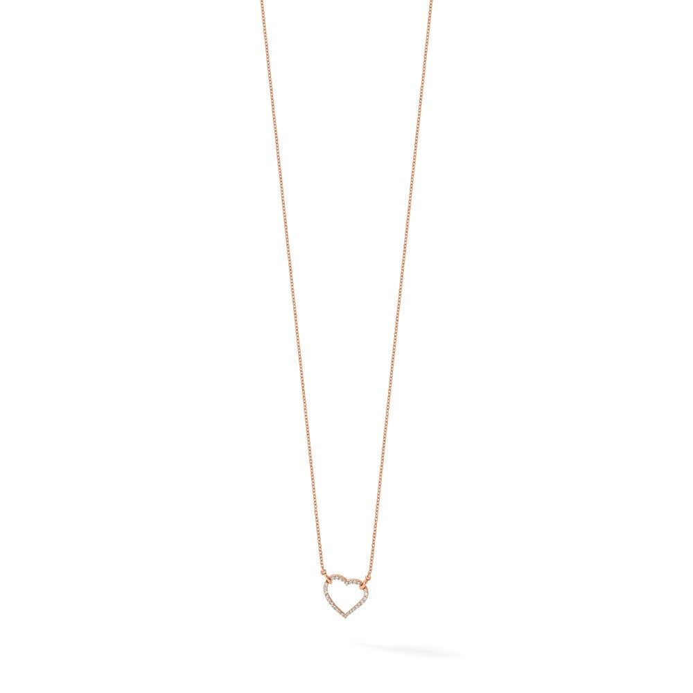 True Origin Lab Grown Diamond VS+ F+ Complete 18in Open Heart Necklace