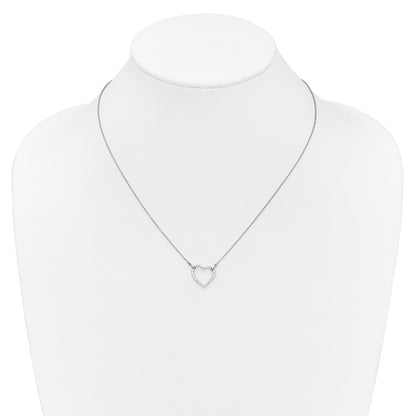True Origin Lab Grown Diamond VS+ F+ Complete 18in Open Heart Necklace