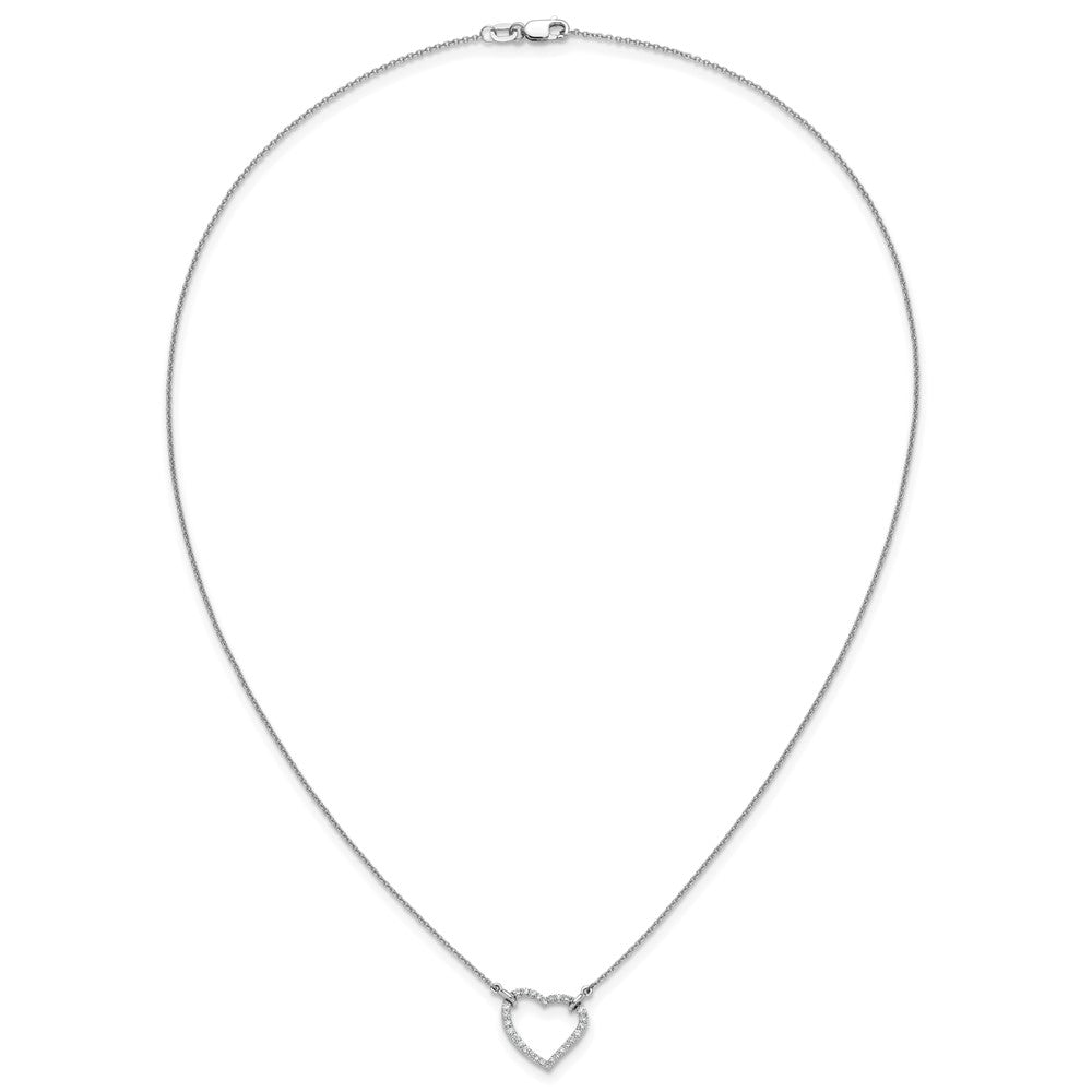 True Origin Lab Grown Diamond VS+ F+ Complete 18in Open Heart Necklace