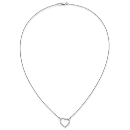 True Origin Lab Grown Diamond VS+ F+ Complete 18in Open Heart Necklace