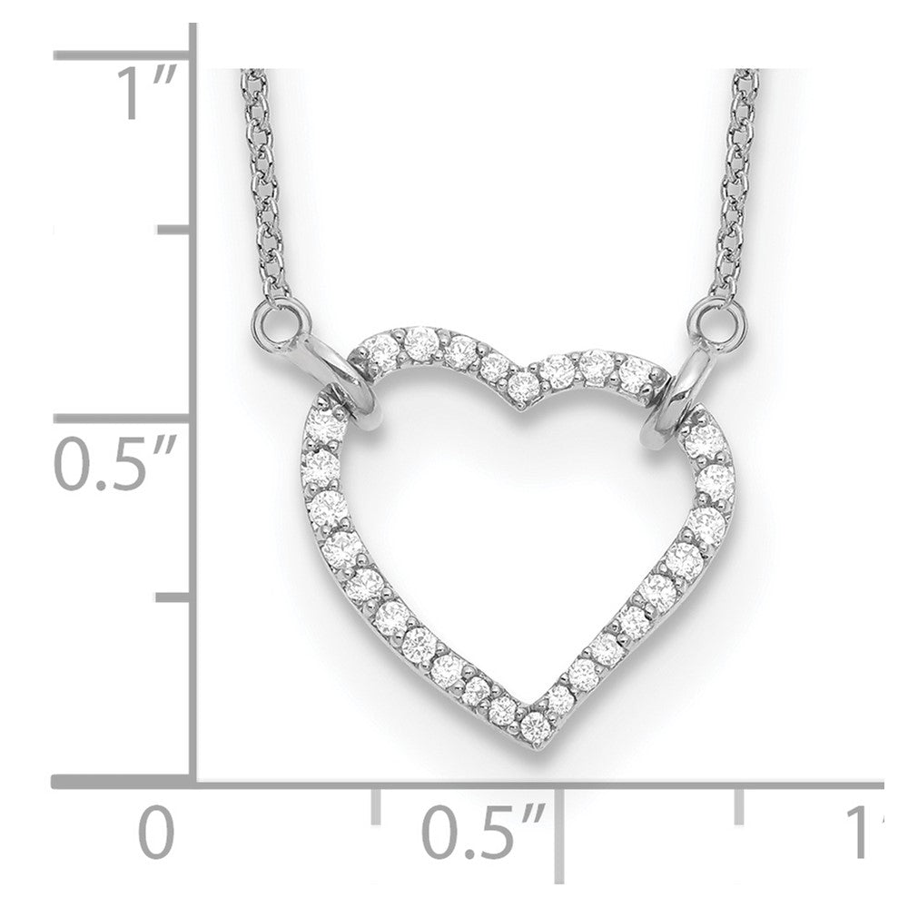 True Origin Lab Grown Diamond VS+ F+ Complete 18in Open Heart Necklace
