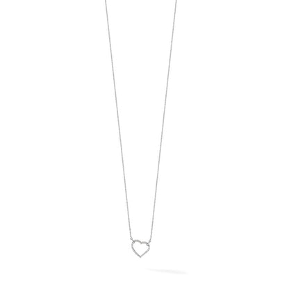 True Origin Lab Grown Diamond VS+ F+ Complete 18in Open Heart Necklace
