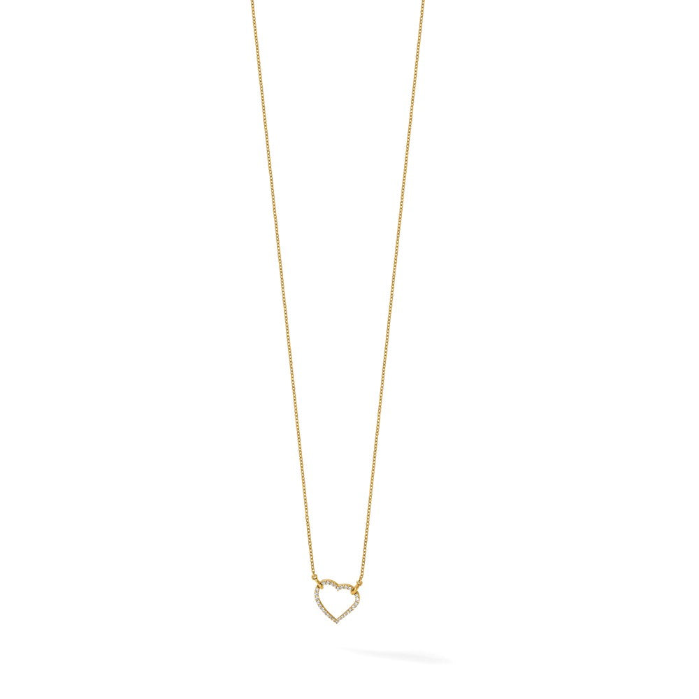 True Origin Lab Grown Diamond VS+ F+ Complete 18in Open Heart Necklace