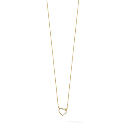 True Origin Lab Grown Diamond VS+ F+ Complete 18in Open Heart Necklace