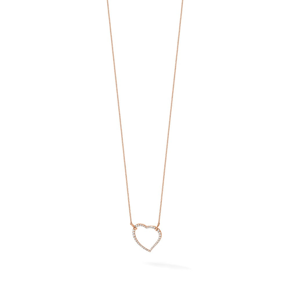 True Origin Lab Grown Diamond VS+ F+ Complete 18in Open Heart Necklace