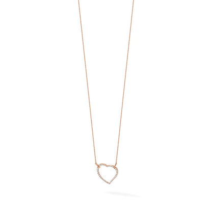 True Origin Lab Grown Diamond VS+ F+ Complete 18in Open Heart Necklace