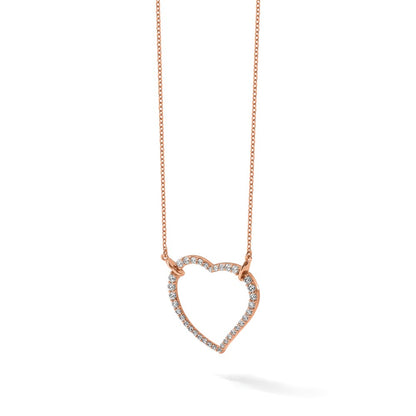 True Origin Lab Grown Diamond VS+ F+ Complete 18in Open Heart Necklace