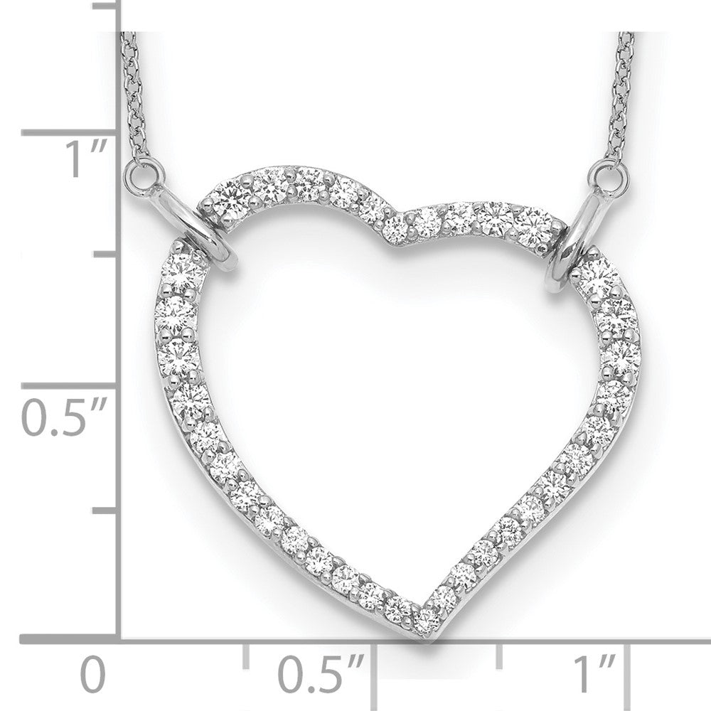 True Origin Lab Grown Diamond VS+ F+ Complete 18in Open Heart Necklace