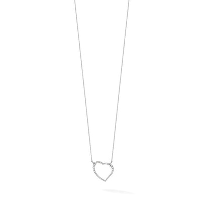 True Origin Lab Grown Diamond VS+ F+ Complete 18in Open Heart Necklace