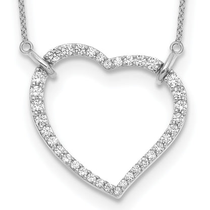 True Origin Lab Grown Diamond VS+ F+ Complete 18in Open Heart Necklace