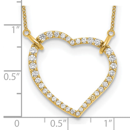 True Origin Lab Grown Diamond VS+ F+ Complete 18in Open Heart Necklace