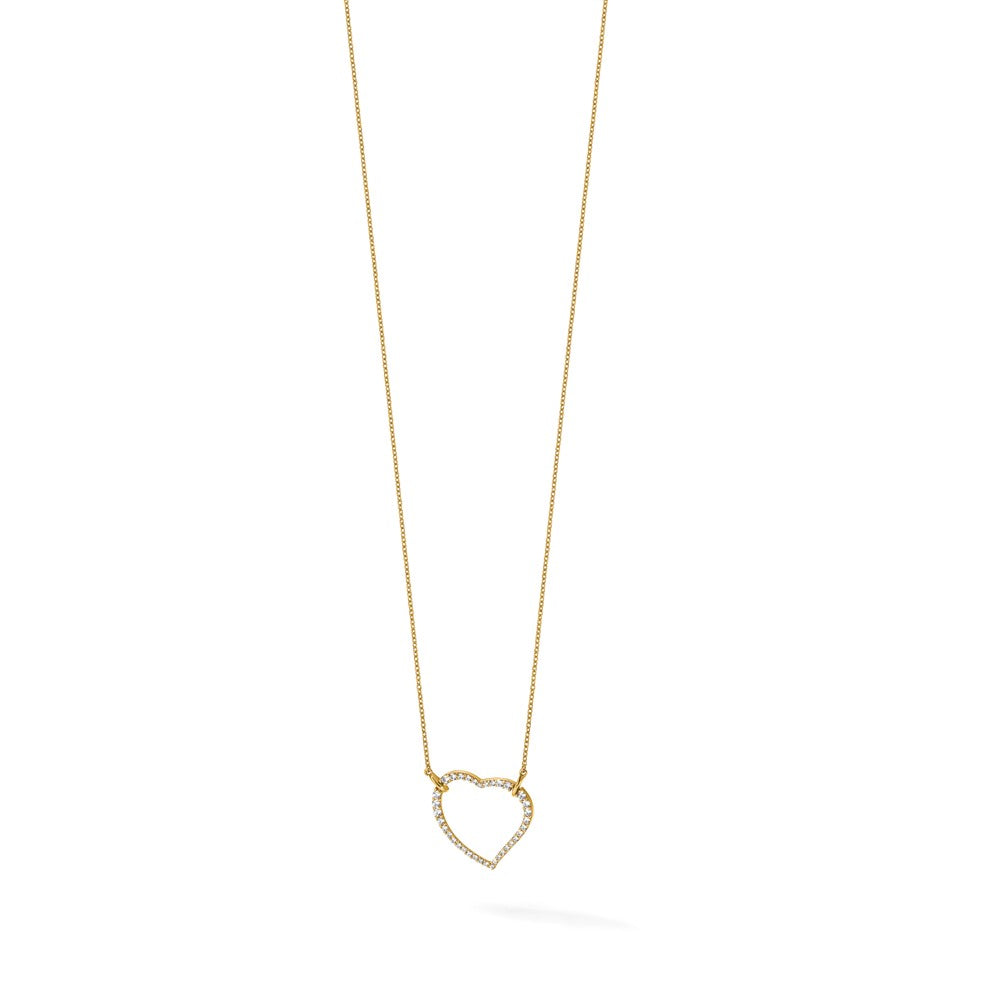 True Origin Lab Grown Diamond VS+ F+ Complete 18in Open Heart Necklace