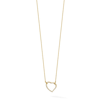 True Origin Lab Grown Diamond VS+ F+ Complete 18in Open Heart Necklace