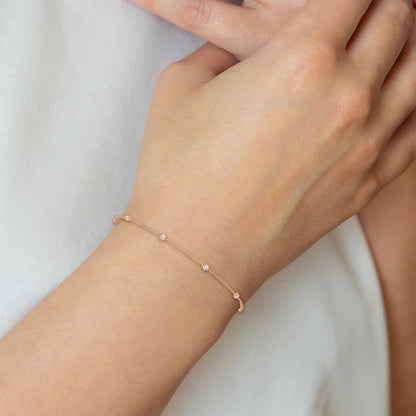 True Origin Lab Grown Diamond VS+ F+ Complete 7 Station 7 in Bracelet