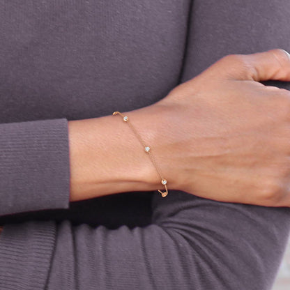 True Origin Lab Grown Diamond VS+ F+ Complete 8 Station 8 in Bracelet