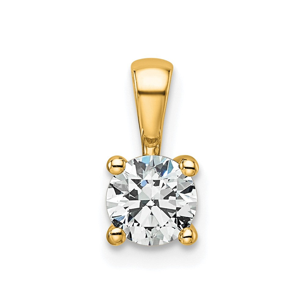 Lab Grown Diamond VS+ F+ Round Complete Four Prong Pendant