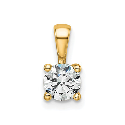Lab Grown Diamond VS+ F+ Round Complete Four Prong Pendant