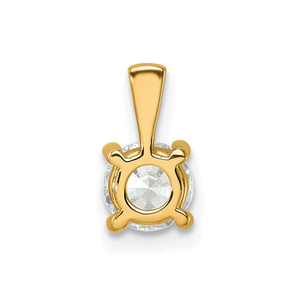 Lab Grown Diamond VS/SI+ G+ Round Complete Four Prong Pendant