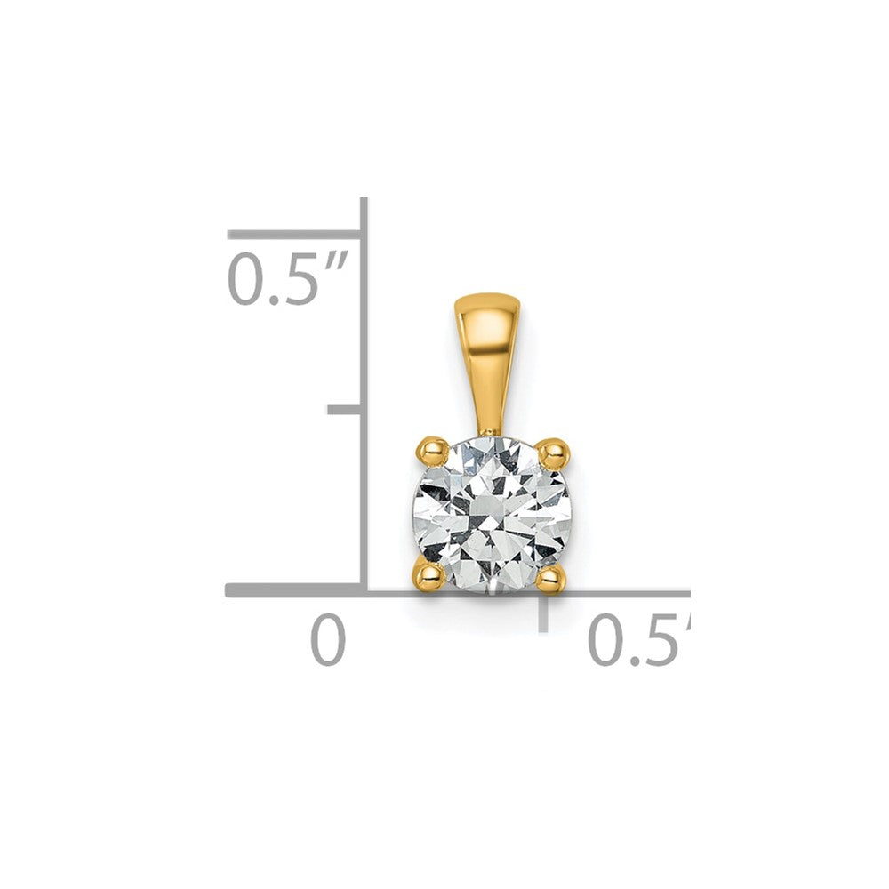 Lab Grown Diamond VS/SI+ G+ Round Complete Four Prong Pendant