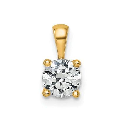 Lab Grown Diamond VS/SI+ G+ Round Complete Four Prong Pendant