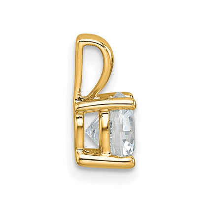 Lab Grown Diamond VS+ F+ Round Complete Four Prong Pendant