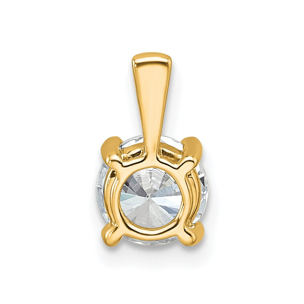 Lab Grown Diamond VS+ F+ Round Complete Four Prong Pendant