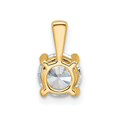 Lab Grown Diamond VS+ F+ Round Complete Four Prong Pendant