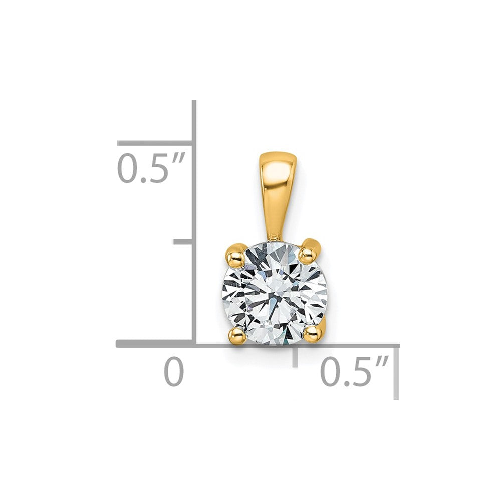 Lab Grown Diamond VS/SI+ G+ Round Complete Four Prong Pendant