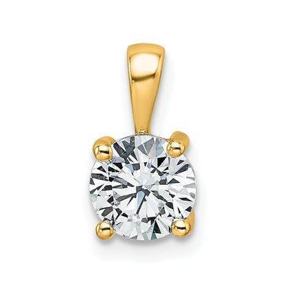 Lab Grown Diamond VS+ F+ Round Complete Four Prong Pendant