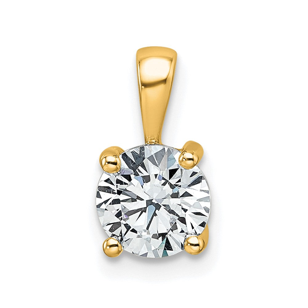 Lab Grown Diamond VS/SI+ G+ Round Complete Four Prong Pendant