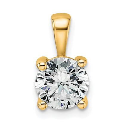 Lab Grown Diamond VS/SI+ G+ Round Complete Four Prong Pendant