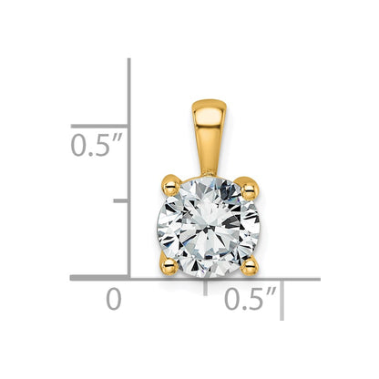 Lab Grown Diamond VS/SI+ G+ Round Complete Four Prong Pendant
