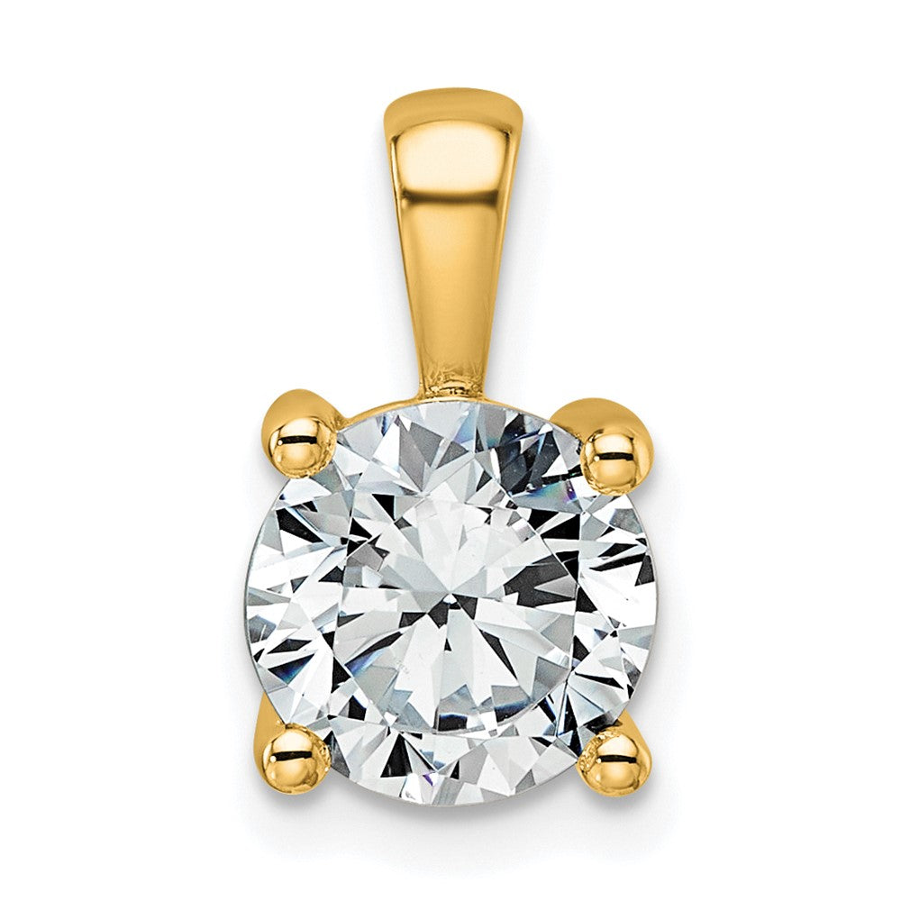 Lab Grown Diamond VS+ F+ Round Complete Four Prong Pendant