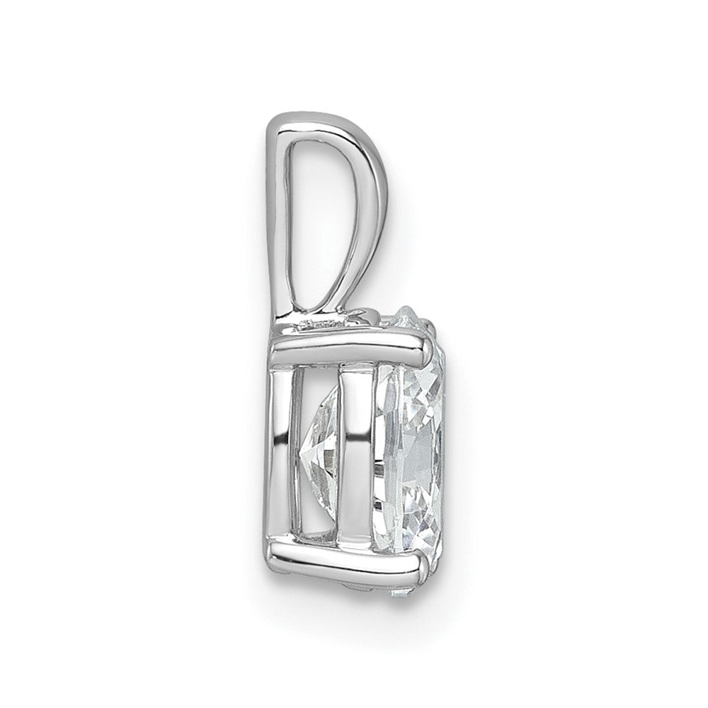 Lab Grown Diamond VS+ F+ Oval Complete Four Prong Pendant