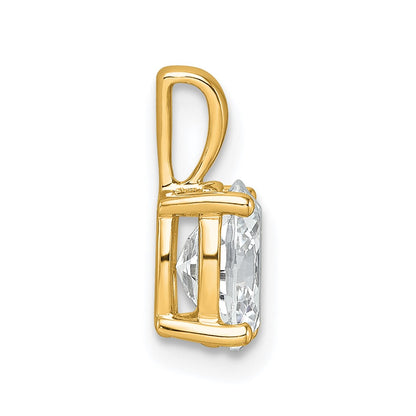 Lab Grown Diamond VS+ F+ Oval Complete Four Prong Pendant