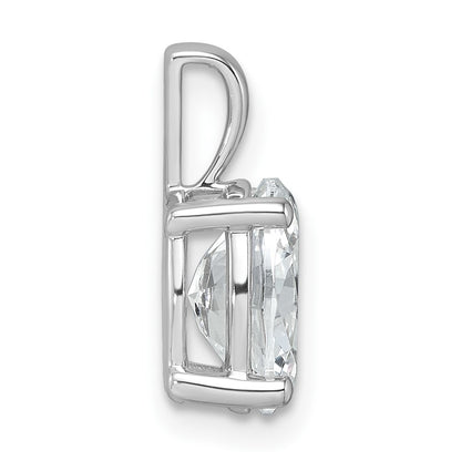 Lab Grown Diamond VS+ F+ Oval Complete Four Prong Pendant