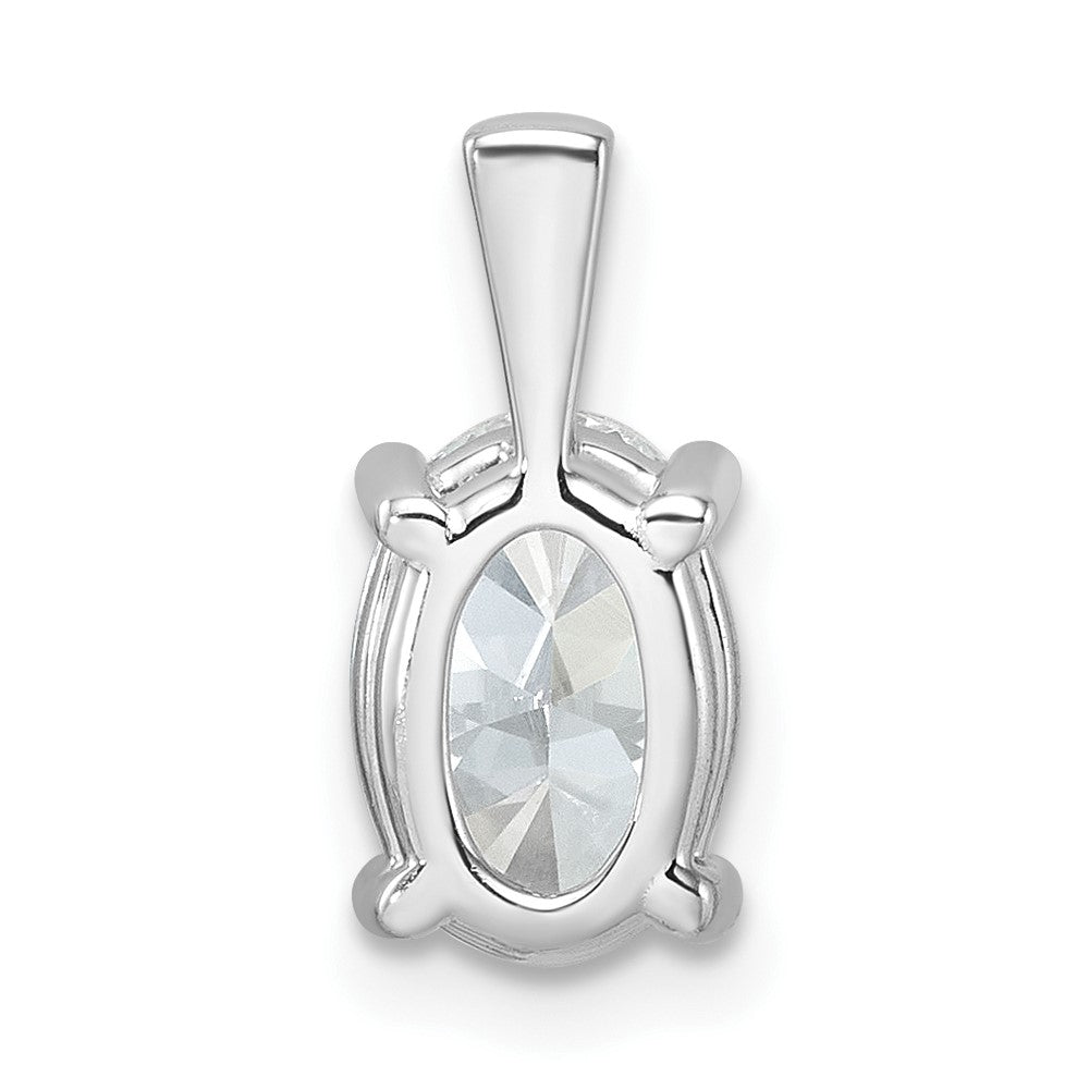 Lab Grown Diamond VS+ F+ Oval Complete Four Prong Pendant