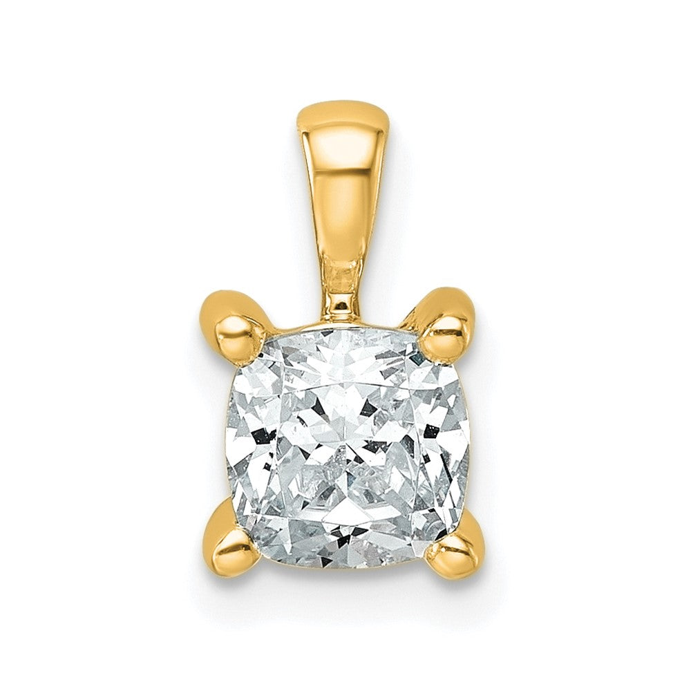 Lab Grown Diamond VS/SI+ G+ Cushion Complete Four Prong Pendant