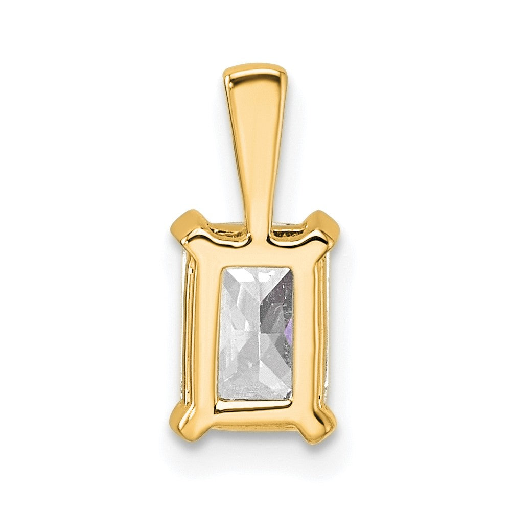Lab Grown Diamond VS/SI+ G+ Radiant Complete Four Prong Pendant