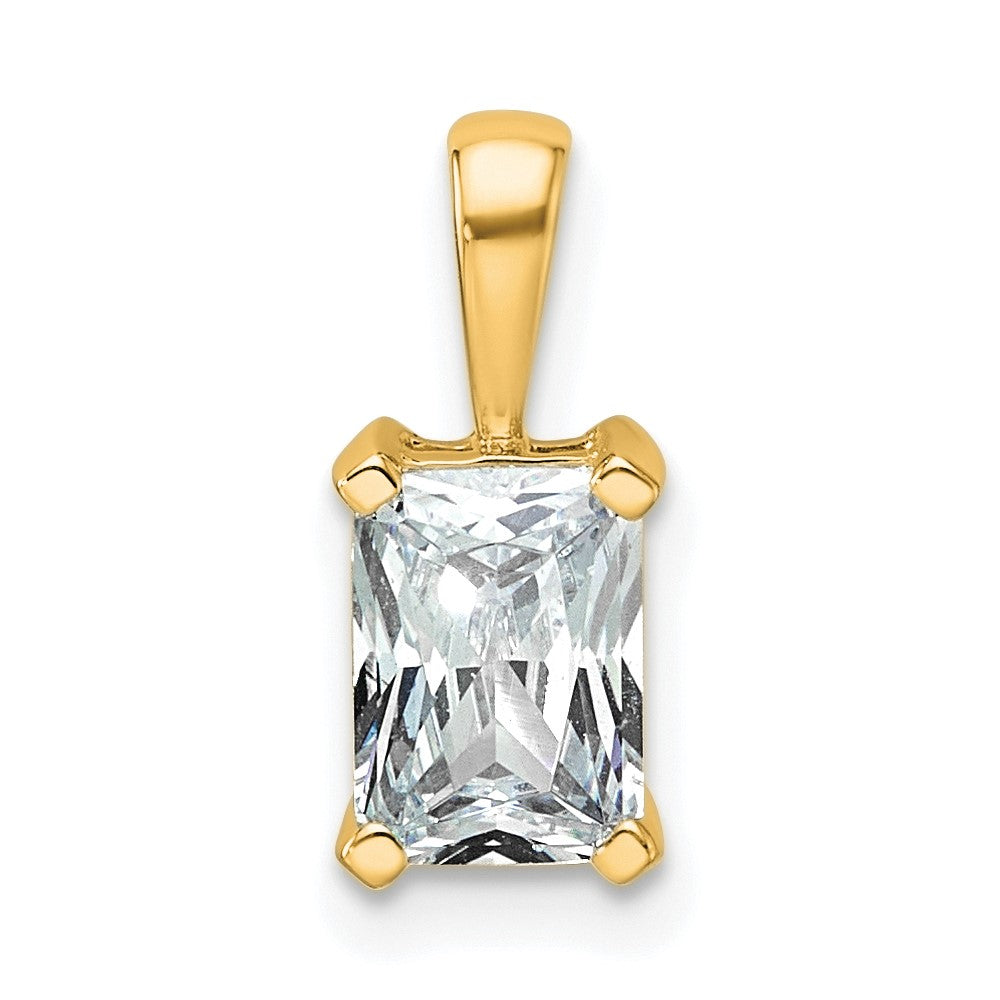 Lab Grown Diamond VS/SI+ G+ Radiant Complete Four Prong Pendant