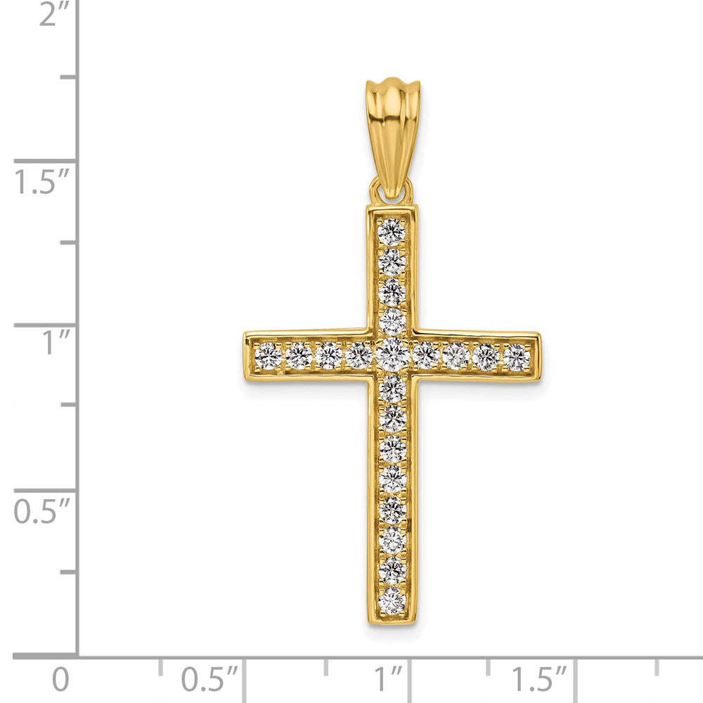 True Origin Lab Grown Diamond VS+ F+ Complete Cross Pendant