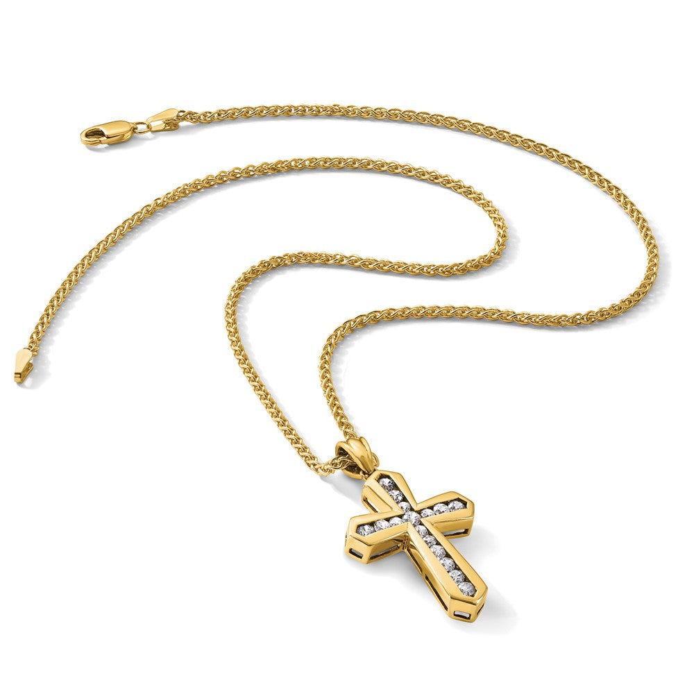 True Origin Lab Grown Diamond VS+ F+ Complete Cross Pendant