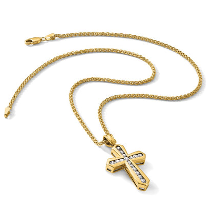 True Origin Lab Grown Diamond VS+ F+ Complete Cross Pendant