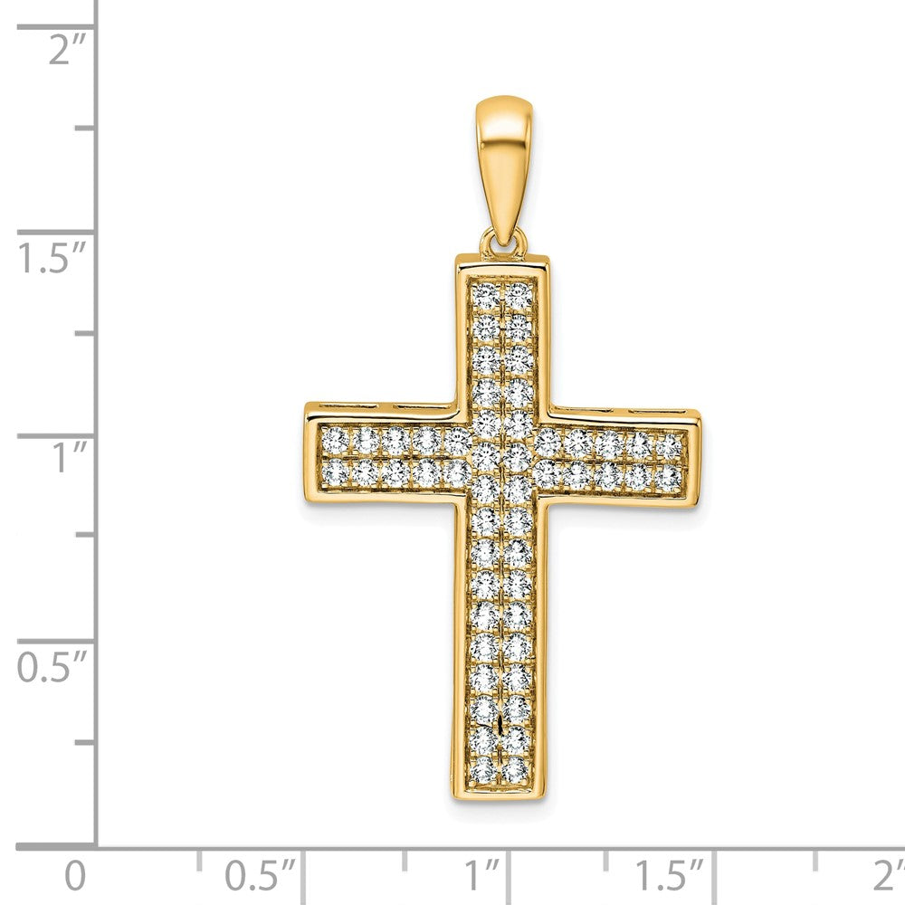 True Origin Lab Grown Diamond VS+ F+ Complete Cross Pendant