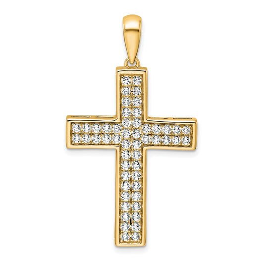 True Origin Lab Grown Diamond VS+ F+ Complete Cross Pendant